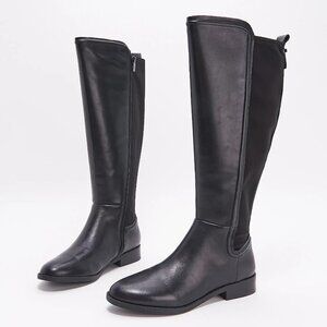Marc Fisher Wide Calf Black Boots-Size 7 1/2 W